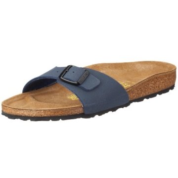 Birkenstock Classic Madrid Pantoletten, Blau