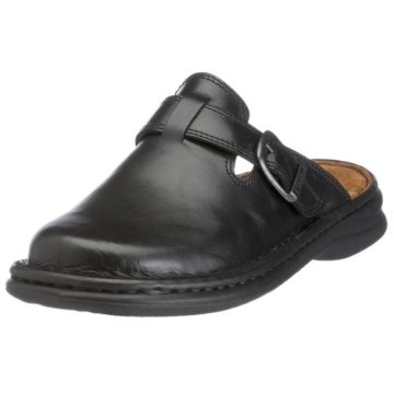 Josef Seibel Madrid Herren Clogs, Schwarz