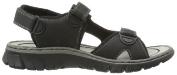 Rieker Herren Sandalen, Schwarz 