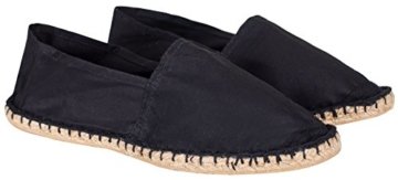 Sommerlatschen Espadrilles, klassisch, schwarz
