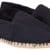 Sommerlatschen Espadrilles, klassisch, schwarz
